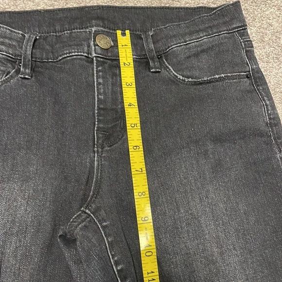 BDG Urban Outfitters Denim Black Twig Mid Rise Distressed Knee Raw Hem Jeans 28 - Picture 7 of 16